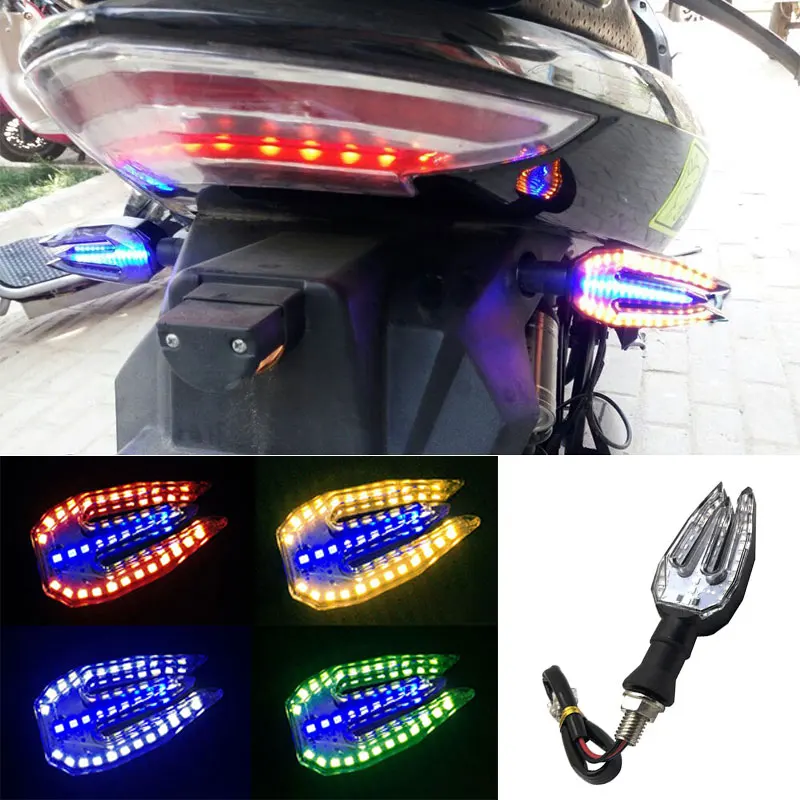 Мотоцикл DRL Замена поворотного сигнала Универсальный двойного назначения сигнал поворота прочный ремонт сигнальная лампа, индикатор света