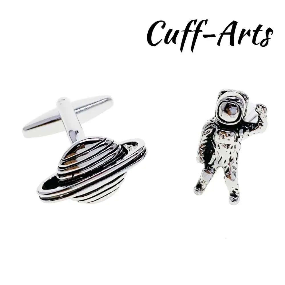 

Cufflinks for Men Astronaut Planet Space Alien UFO Cufflinks Gemelos Gemelli Spinki by Cuffarts C10414