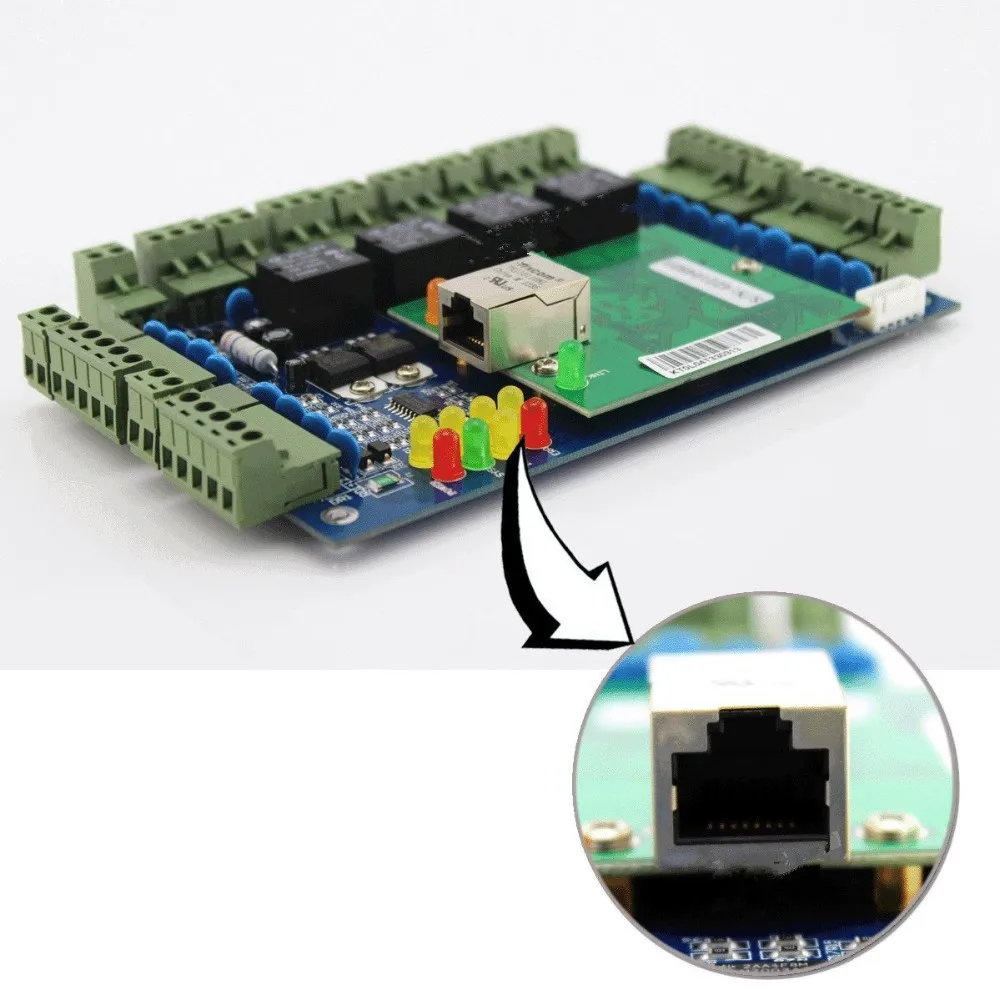 Четыре двери 4 читателей Профессиональный tcp/ip контролю доступа к сети для двери Система контроля доступа и время посещения