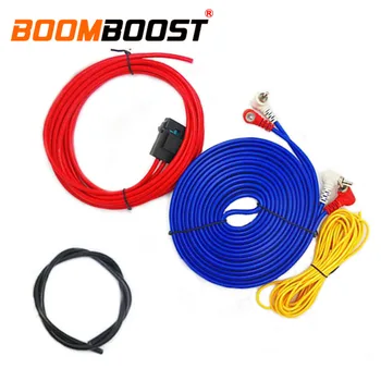 

Subwoofer Speaker Wiring Amplifier Professional 60W Car Audio Wire Installation Wires Cables Kit 4m length