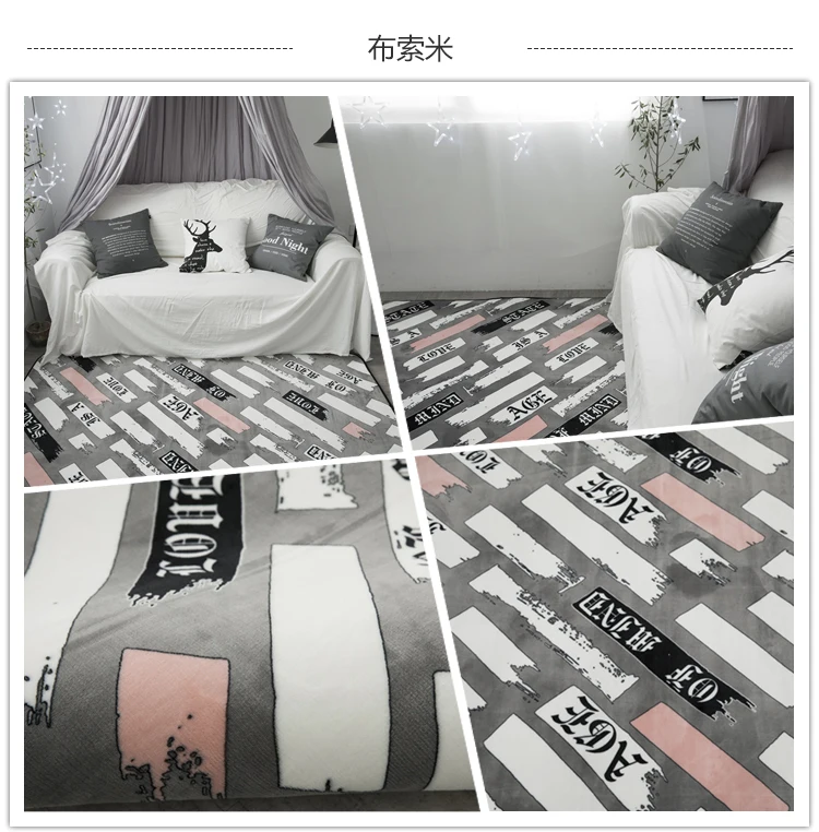 

Nordic retro style carpet Geometric abstract striped triangle Carpets Living room/bedroom coffee table Anti-slip floor mat/Rugs