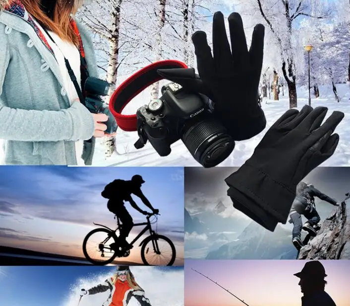 100pcs Waterproof Photographic Gloves Anti skid Warm Outdoor Camera