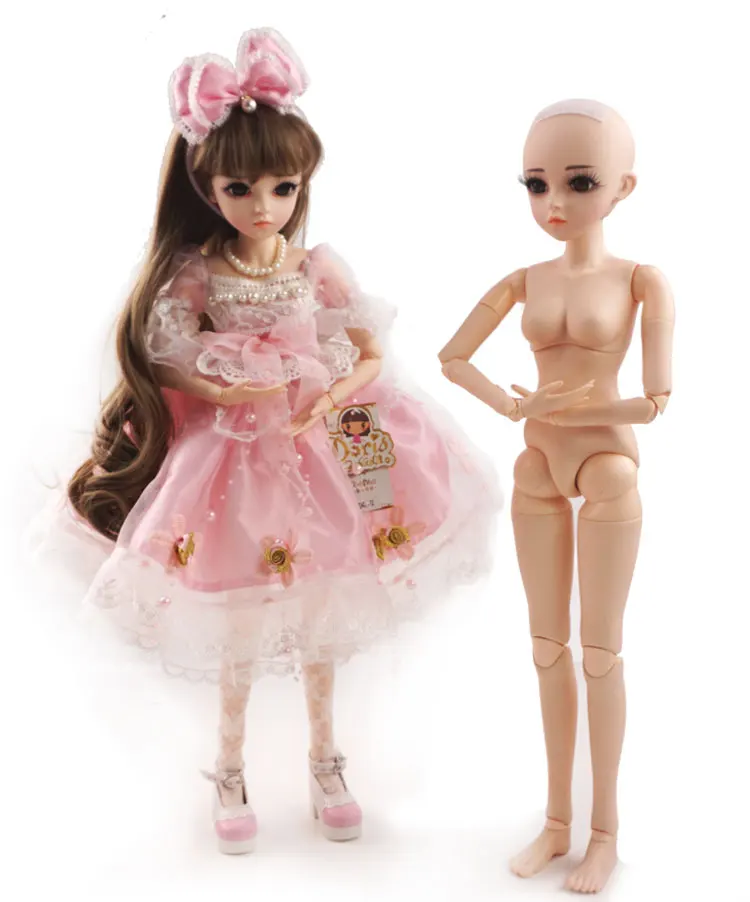 Fashion 1/3 BJD Doll Naked SD Doll 56cm 22inch DIY 18 Jointed dolls DIY Nude Body Doll Toy For Girls Birthday Gift Fashion 1/3 BJD Doll Naked SD Doll 56cm 22inch DIY 18 Jointed dolls DIY Nude Body Doll Toy For Girls Birthday Gift