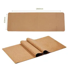 Black Cork TPE Yoga Mat Eco Friendly Non Slip 183cm 61cm 5 6mm Pilates Mat Tapis