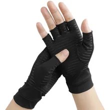 Компрессионные перчатки при артрите из медного волокна, облегчающие боль суставы, поддерживающие фиксатор DC120