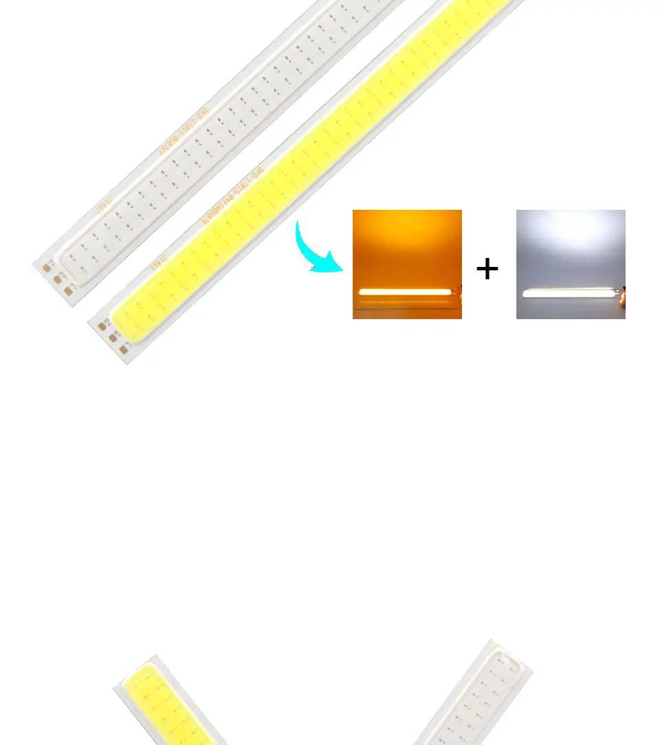 Double Color COB LED Light Source 2W White Red Orange Chip On Board DC12V 17015MM COB Strip Lamp (6)