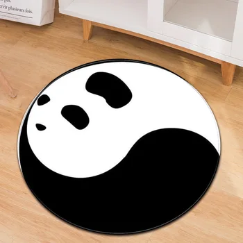 

Creative Round Carpet 3D Printed Tai Chi Gossip Bedroom Living Room Area Rugs Antiskid Floor Mats Kids Play Crawl Soft carpets