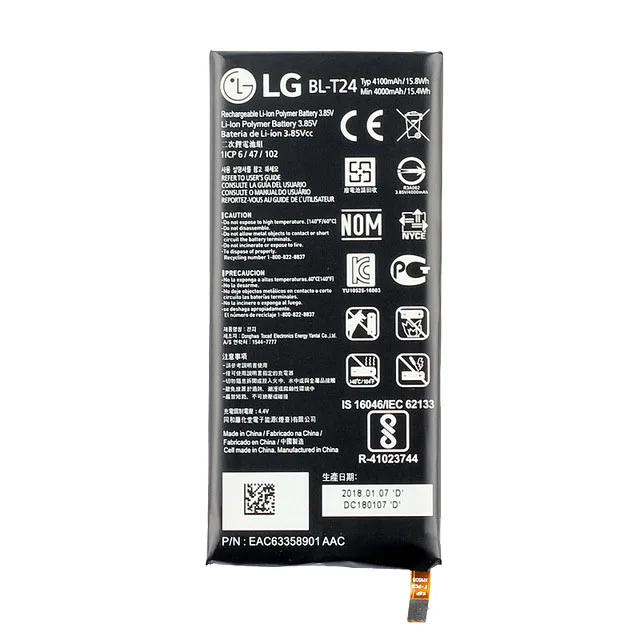 Оригинальный LG BL-T24 внутренний Батарея для K220 X Мощность k220ds k220dsk k220dsz k220y k220z ls755 4100