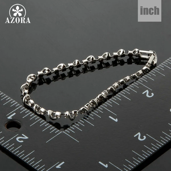 Браслет AZORA TS0041 модный дизайн из Рима AAA + кубические циркониевые камни|bracelet
