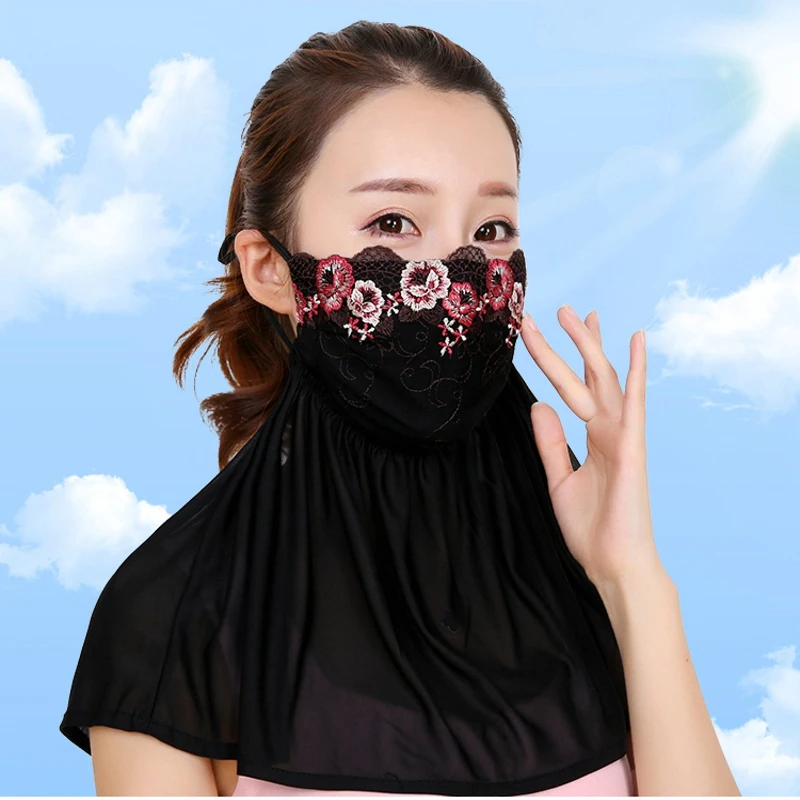 Summer Sunscreen Mask Outdoor Veil Uv Masks Girl Cover Face Neck Shade