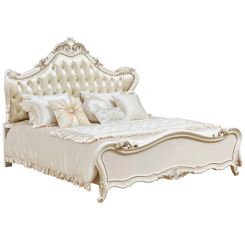 Foshan high quality luxury kingsize bed super king size bed