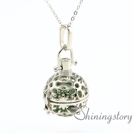 snowman ball diffuser necklace essential oil necklace wholesale