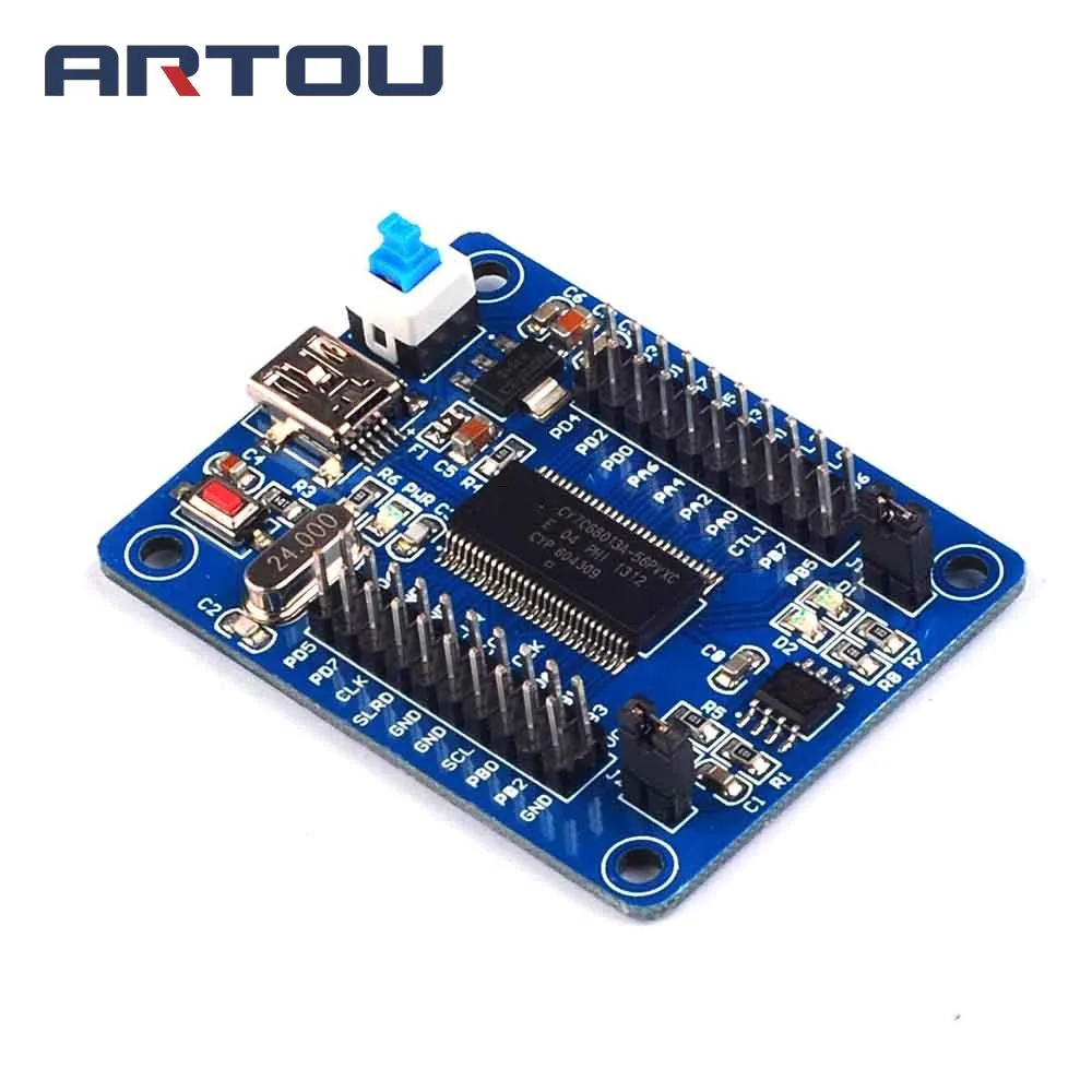 USB материнская плата EZ FX2LP CY7C68013A макетная логический анализатор с