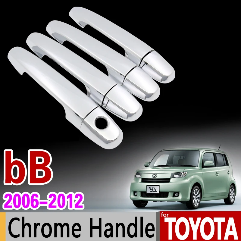 Для toyota bb 2006-2012 Хромированная ручка чехол накладка для daihatsu coo materia для Subaru dex Наклейки стайлинга автомобилей 2007 2009 2011