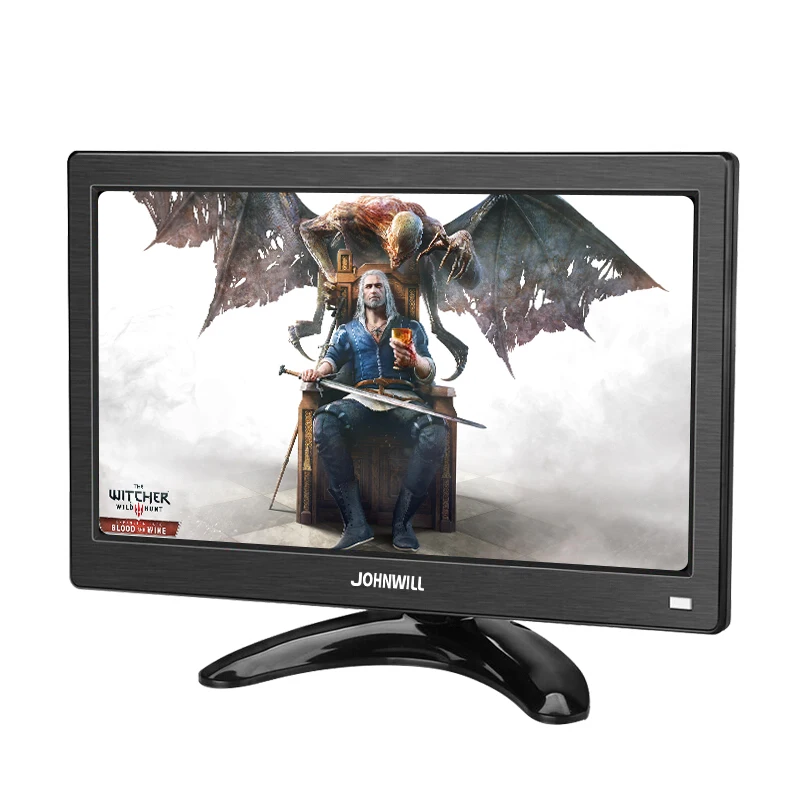 

12" LCD Portable HDMI Monitor for Macbook Pro VGA Interface 1920x1080 Gaming Display For CCTV Home Security System PS4 Xbox360