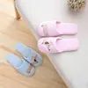 Drop shipping Women's Fuzzy Pink and light blue dog plush cotton Slippers slip on Dachshund plush slippers ► Photo 2/6