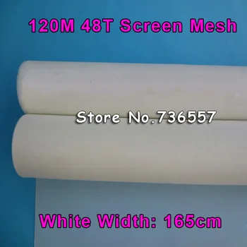 

Free Shipping 1x1.65 Yards Meters 120M 48T Count Silk Net Stencil Polyester Silk Screen Printing Mesh 165CM Width