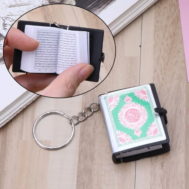

Mini Ark Quran Book Real Paper Can Read Arabic The Koran Keychain Muslim Jewelry Random Color