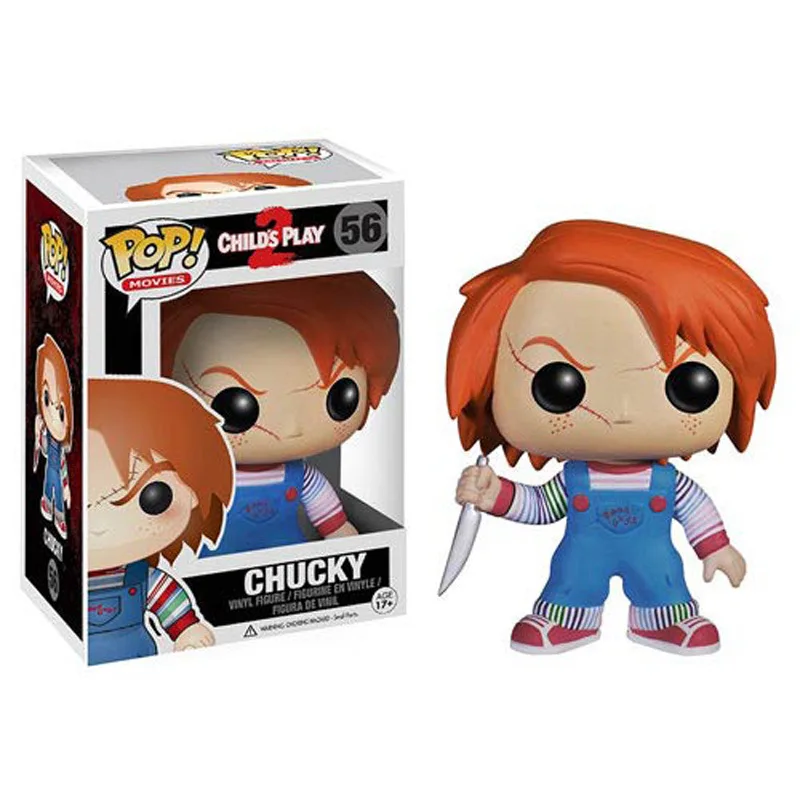 FUNKO POP Movie Stephen King's It's Child's Play Saw, крик пеннивайз Чаки V для вендетты, экшн-фигурка, игрушки для детей на Рождество - Цвет: with box