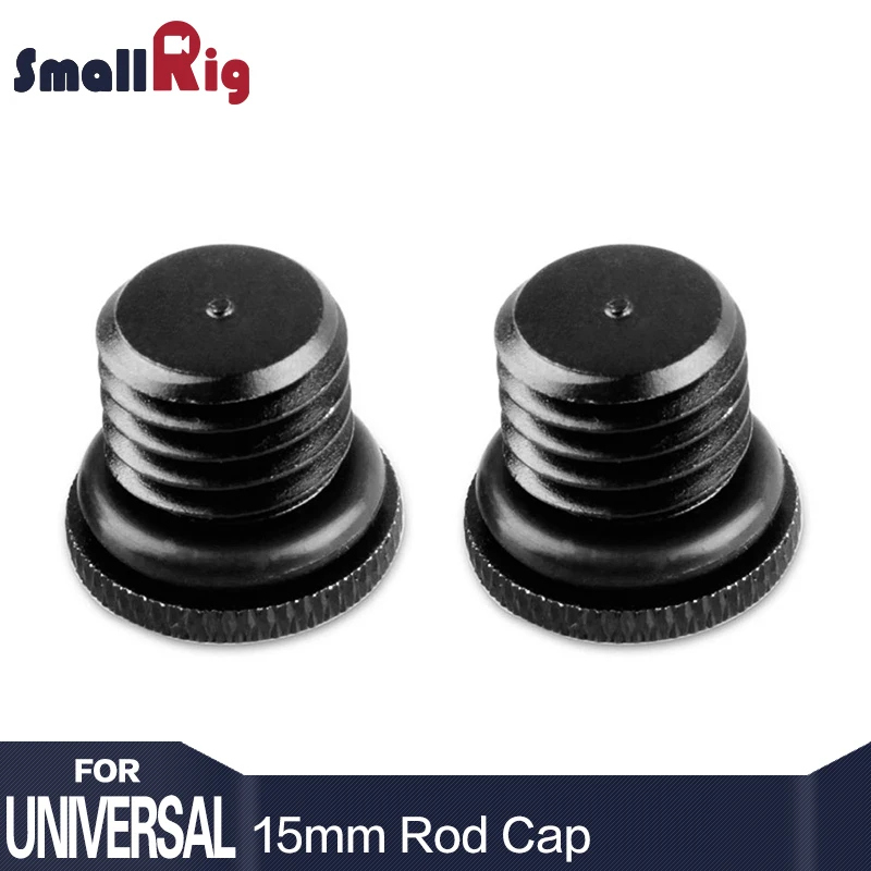 

SmallRig Rod Cap Rod End Stopper with M12 Thread Prevent Accidental Sliding for 15mm Rods (2Pcs Pack) ---1185