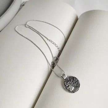 

retro Vintage 100% Authentic 925 Sterling silver figure personality avatar coin pendant necklace TLX386