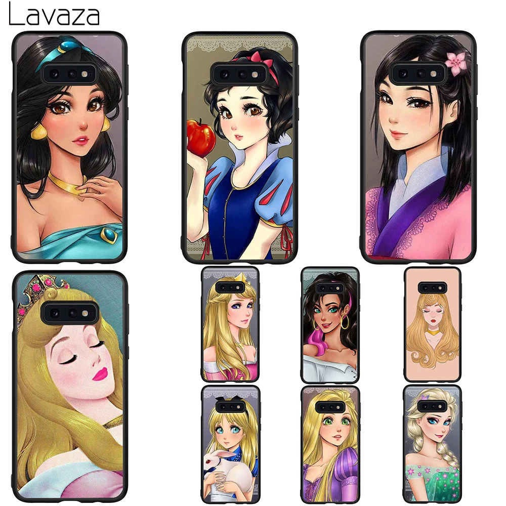 Lavaza Arielle Mermaid Princess Soft Case for Galaxy A3 A5 2016 2017 A6 plus A7 A8 A9 J6 2018 A10 30 40 50 70 |
