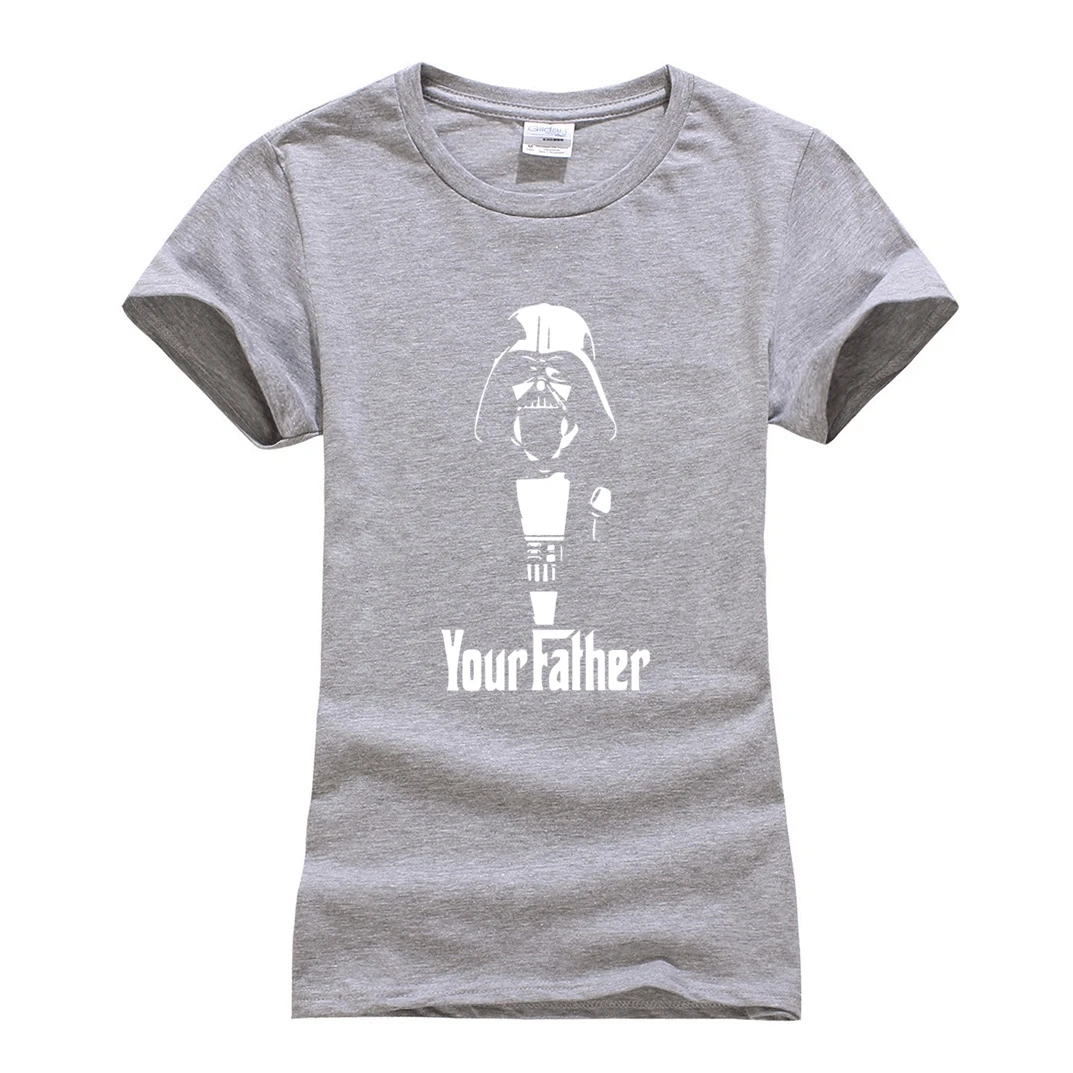 Camisetas de manga corta para mujeres de la Guerra de Las Galaxias 2018 verano unirse al Empire camiseta Yoda/Darth Vader camisetas de algodón para mujer camiseta Camisetas de manga corta para mujeres de la Guerra de Las Galaxias 2018 verano unirse al Empire camiseta Yoda/Darth Vader camisetas de algodón para mujer camiseta