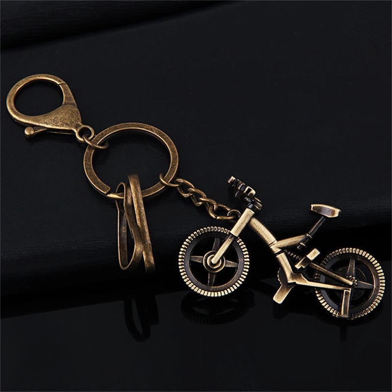 Creative Gift Vintage Antique Bronze Bike Bicycle Keychain Key ring For