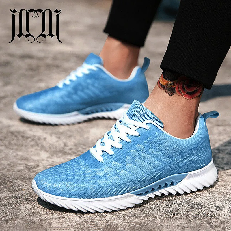 

MUMUELI Unisex White Blue Black Orange High Quality Men Shoes Designer Breathable 2019 Fashion Luxury Brand Casual Sneakers Q31