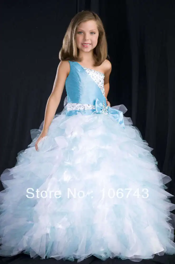 

free shipping 2013 bow discount fully beaded wedding gowns Cherubic Children Pageant Dreses Bridal flower girl Dresses