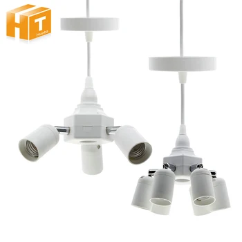 

360 Degrees Flexible Lamp Holder Converters Extended E27 1 to 4 and E27 1 to 7 Lamp Base