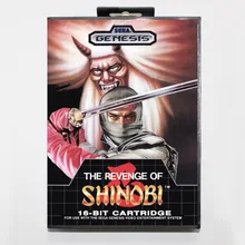 The Revenge Of Shinobi 16 bit MD card with Retail box for Sega MegaDrive Video Game console system