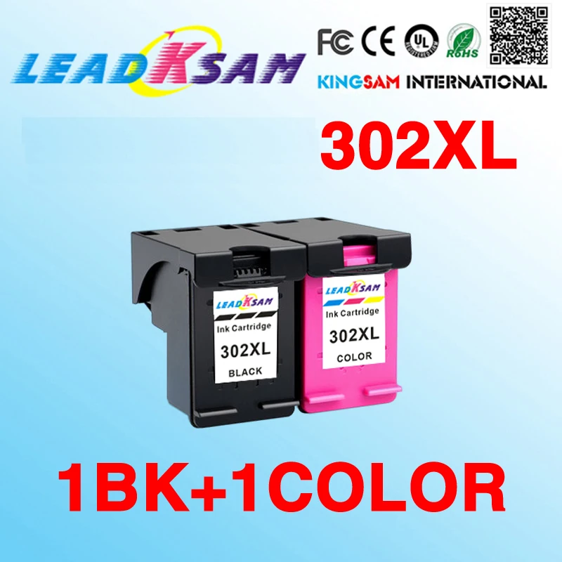 2x совместимый для hp302 302XL чернильный картридж DeskJet 1110 2130 Envy 4520 NS45 Officejet 3630 3830 4650 |