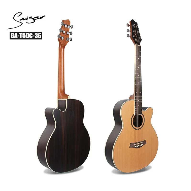 

Travel Guitar Acoustic Electric Steel-String 36 Inches Mini Guitarra 6 Strings Folk Pop Install Pickup Guitars Rosewood Spruce