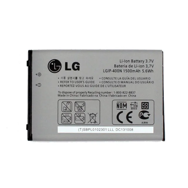 Новый оригинальный LG LGIP-400N Батарея для OPTIMUS M/C/U/V/T/S/1 VM670 LS670 MS690 P500 P509 P503 P520 |