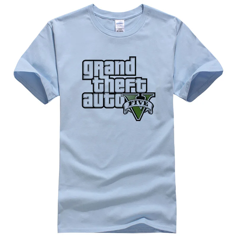 Футболка мужская GTA 5 летняя хлопковая брендовая футболка Homme Модные Топы Camisa