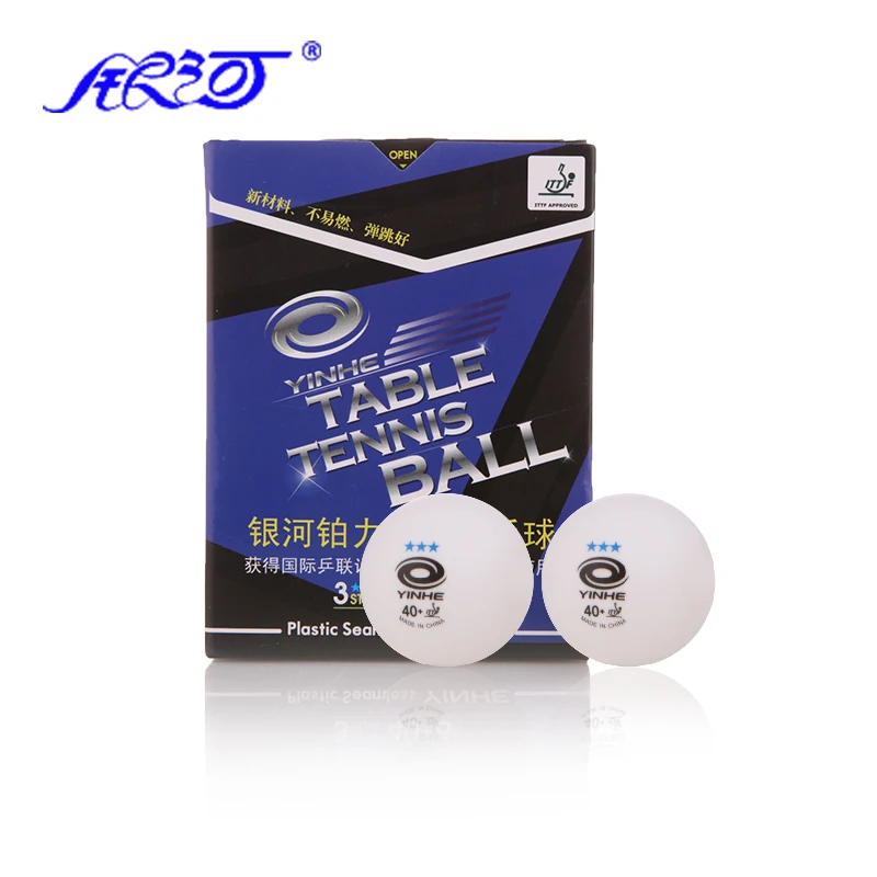 YINHE Galaxy 3-Star бесшовные мячи для настольного тенниса пластиковые 40+ ITTF одобренные белые Поли мячи для пинг-понга