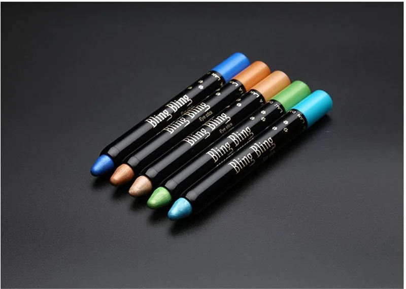 Glitter Eye Shadow Pencil Beauty Shimmer Highlighter Eyeshadow Pen Stick Waterproof Long Lasting Eyes Makeup