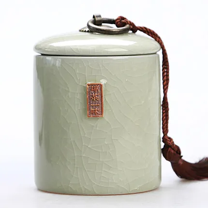 Китайский керамический чайный контейнер для хранения домашнего чая, уплотнительная банка для чая улун, керамическая коробка для чая пуэр, аксессуары для чая - Цвет: 13 Style