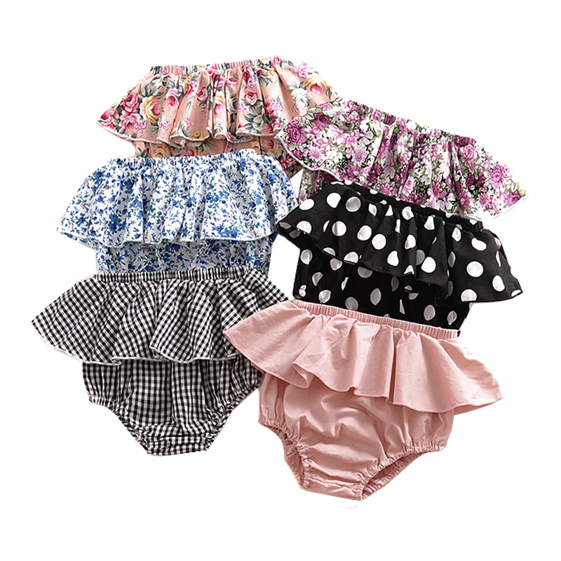 

Summer Baby Girls Shorts Ruffles Skirt Shorts Cotton Newborn Infant PP Pants Fashion Baby Girls Clothing