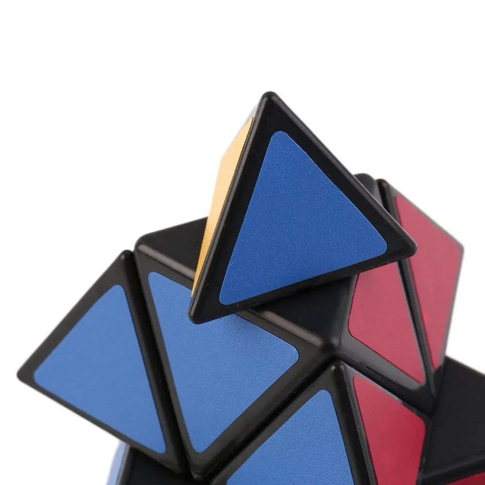 Мода Пирамида Треугольник Многоцветный скоростной Куб Блок волшебная игра игрушка для обучения подарки для детей