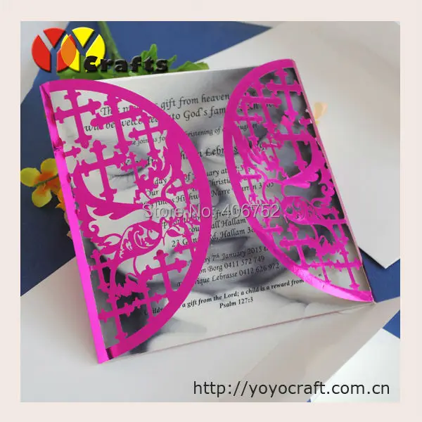 Laser Cut Cartes D Invitation Pour Ceremonie De Bapteme Baby Shower Favors Bapteme Carte D Invitation Pour La Fete D Anniversaire Decorations Aliexpress
