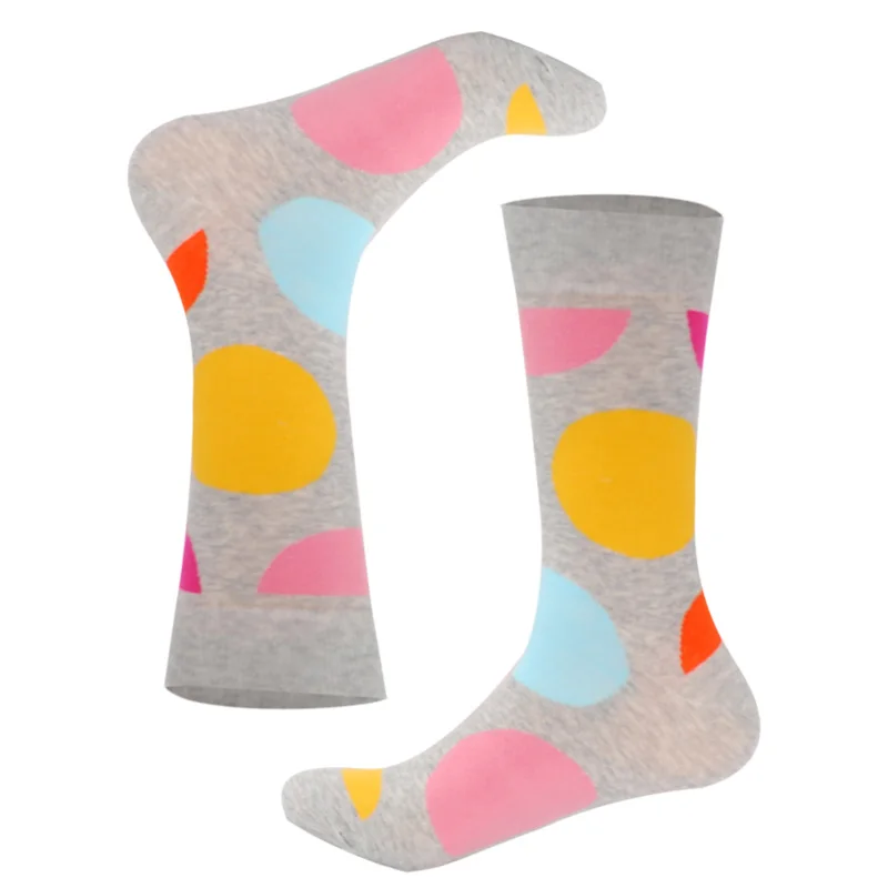 LIONZONE бренд Осенние новые зимние носки мужские модные носки в стиле хип-хоп 28 цветов цветные хлопковые носки с изображением животных и цветов