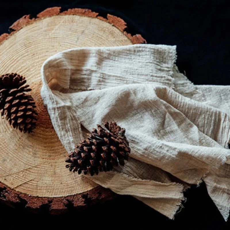 2pcssetLinenCottonNapkins45X66cm66X90cmTeaTowelsontheTableSolidColorHomeKitchenDishcloth