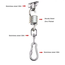 Поворотный крючок для гамака, кресло-качалка, подвесное сиденье из нержавеющей стали, аксессуары, комплект для гамака, кресло-качалка, подвесной комплект для внутреннего/наружного использования