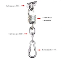 Swivel Hook for Hammock Swing Chair Stainless Steel Hanging Seat Accessories Kit Hammock Chair Hanging Kit for Indoor/Outdoor Swivel Hook for Hammock Swing Chair Stainless Steel Hanging Seat Accessories Kit Hammock Chair Hanging Kit for Indoor/Outdoor
