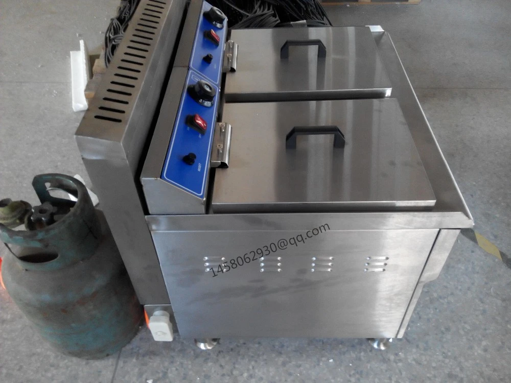 double tank double basket gas deep fryer electric deep fryer commercial deep fryer for fried chicken