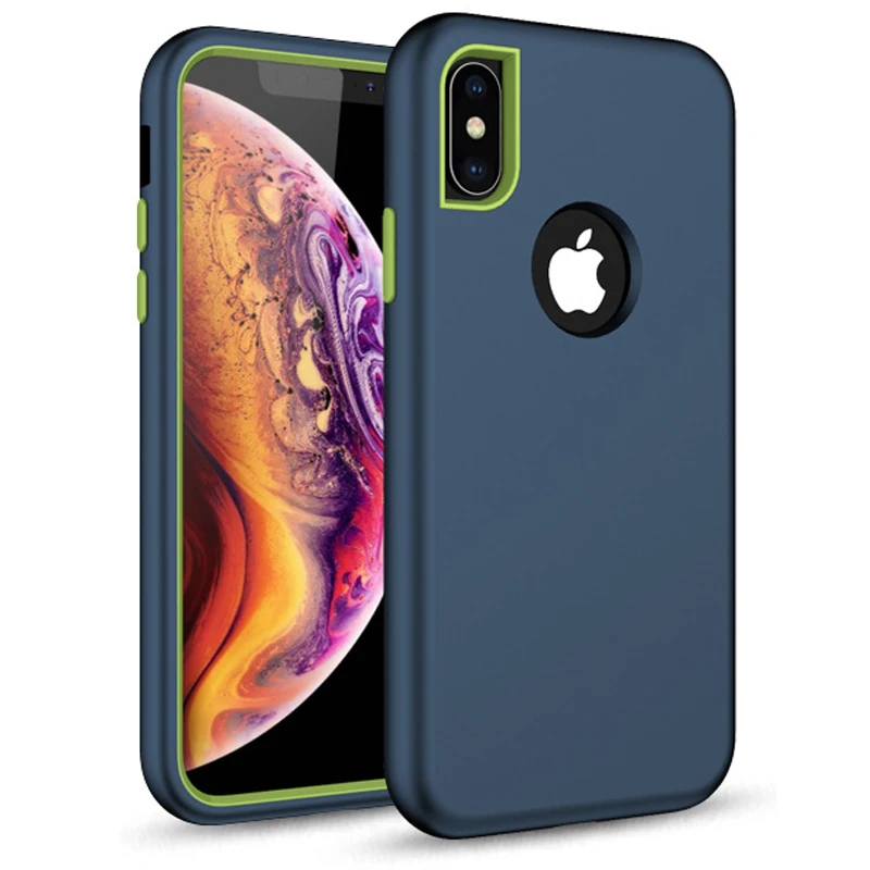 Чехлы для телефонов iPhone Xs Max X XR 6 6s 8 7 Plus противоударный защитный гибридный жесткий