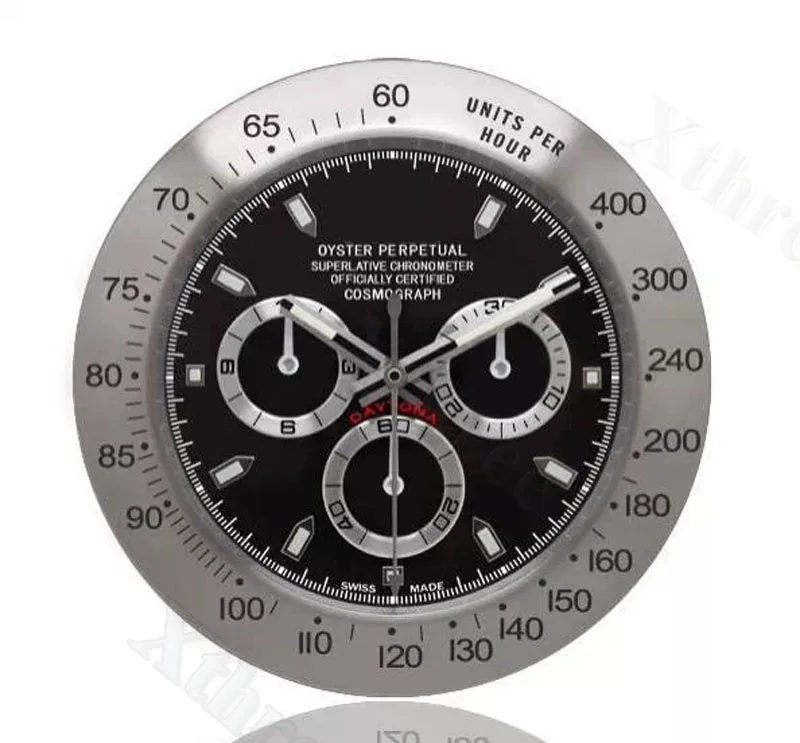 Reloj de pared moderno de Metal plateado, Relojes de pared, reloj de pulsera, reloj de pared grande para decoración del hogar Reloj de pared moderno de Metal plateado, Relojes de pared, reloj de pulsera, reloj de pared grande para decoración del hogar