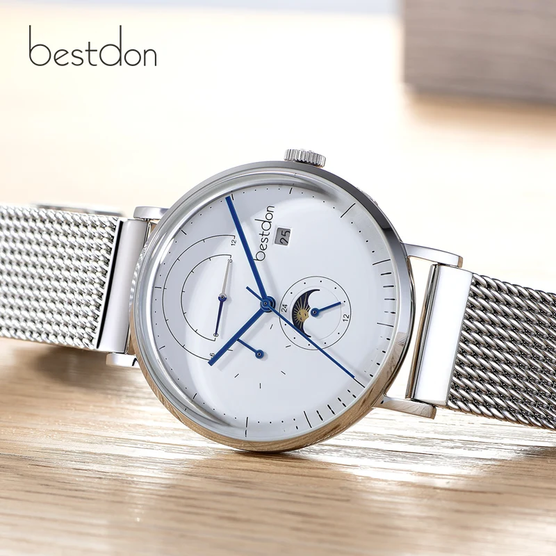 

Bestdon 2018 New Male Mechanical Watch Automatic Man Watch Waterproof Fashion Section Fine Steel Strip Ultra-thin Concept Table